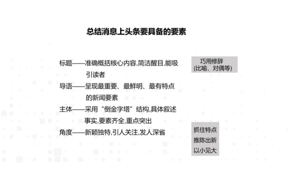 八年级语文上册第一单元任务三 新闻写作 课件