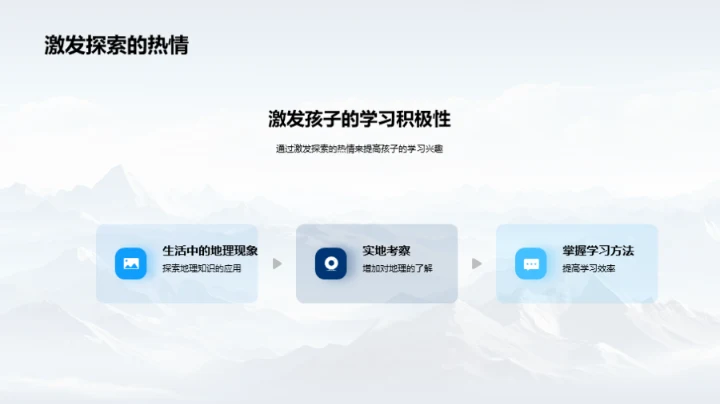 掌握地理 启迪人生