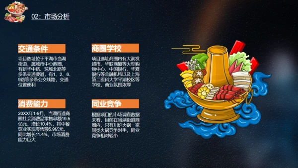 麻辣鸳鸯锅火锅美食通用PPT模板