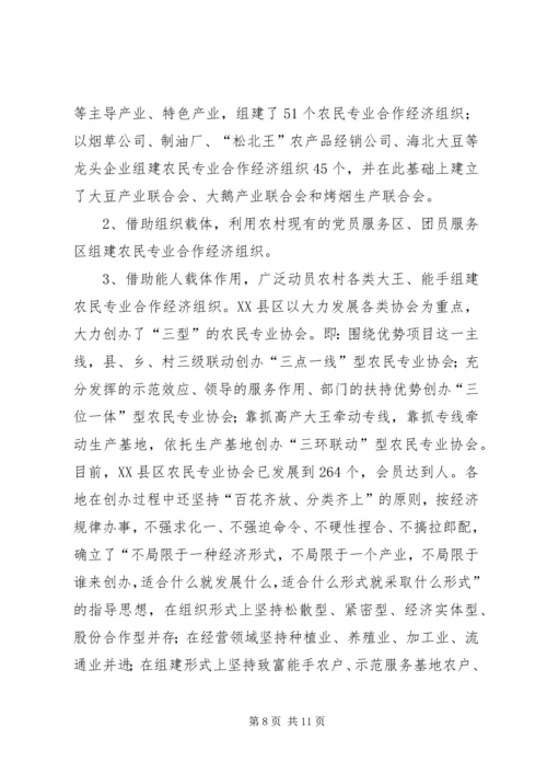 关于全市农民专业合作经济组织的调查 (4).docx