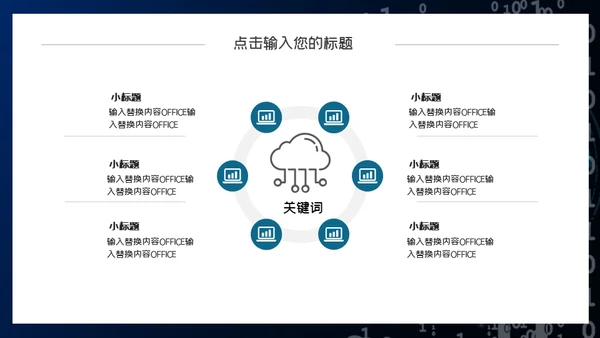 二进制0和1信息安全通用PPT模板