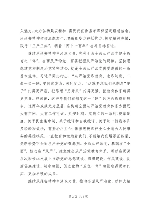 学习延安精神心得体会 (2).docx