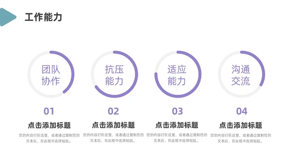 绿色紫色简约风入职自我介绍PPT模板