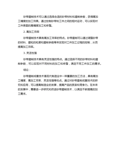 砂带磨削成套技术研讨会论文简介.docx