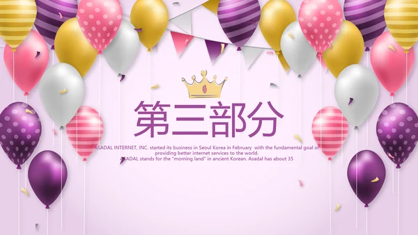 紫色员工生日会电子相册动态PPT模板
