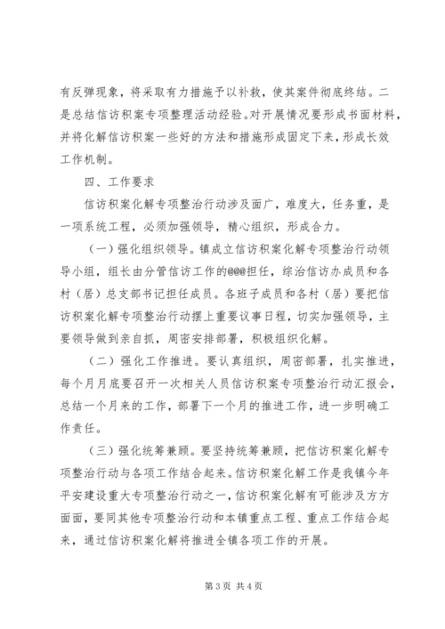 镇信访积案化解工作实施方案.docx