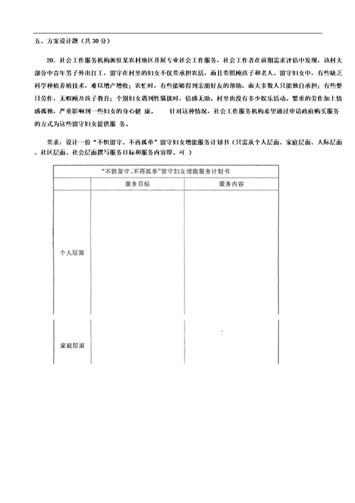 20212022国家开放大学电大本科社会工作行政期末试题及答案