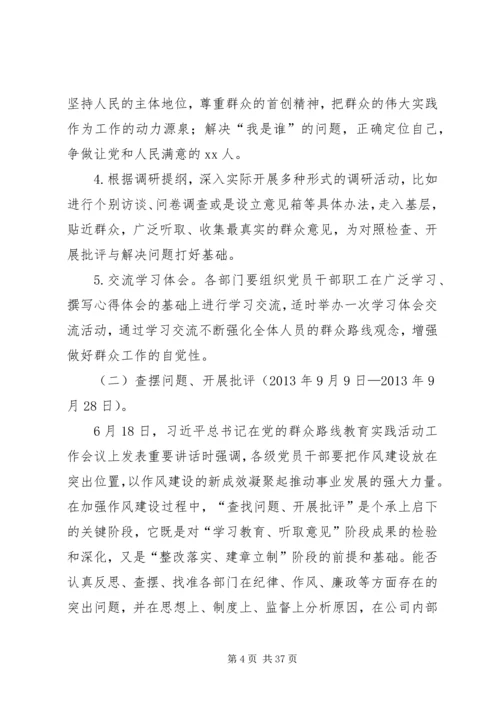 开展党的群众路线教育实践活动实施细则.docx