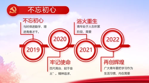 红色大气党员入党誓词动态PPT