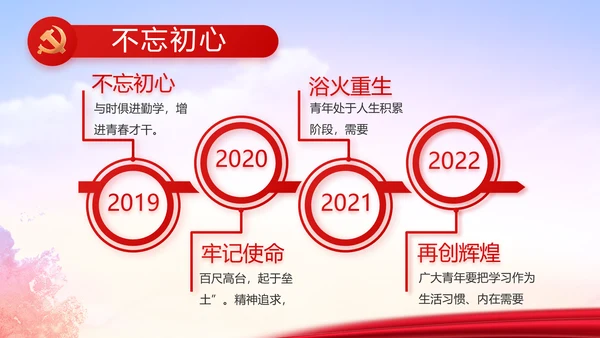 红色大气党员入党誓词动态PPT