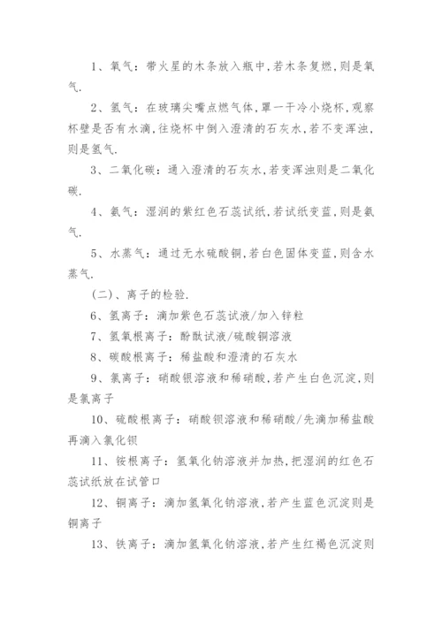 初中化学知识点提纲_初三化学复习提纲.docx