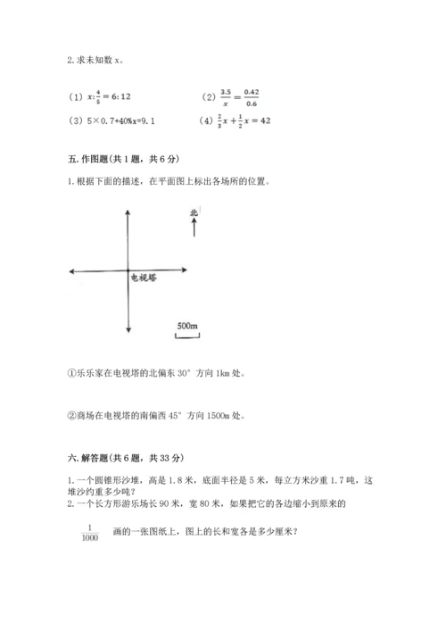 小升初六年级期末试卷带答案（培优b卷）.docx