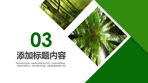 湿地森林世界湿地森林日植树造林动态PPT模板
