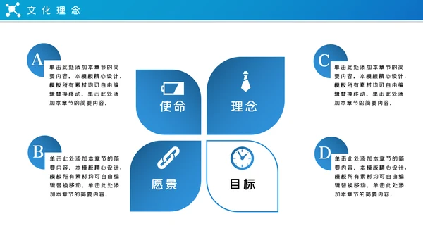 蓝色大气2020企业简介公司宣传PPT模板