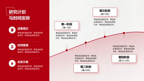 红色扁平风毕业论文设计开题报告通用PPT模板