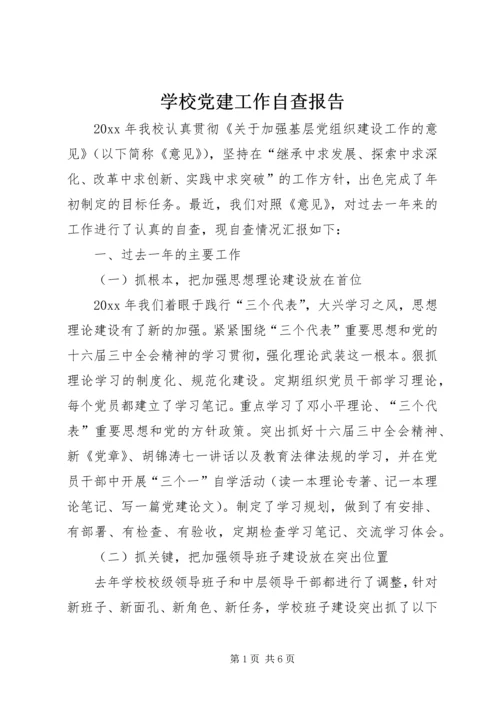 学校党建工作自查报告 (9).docx