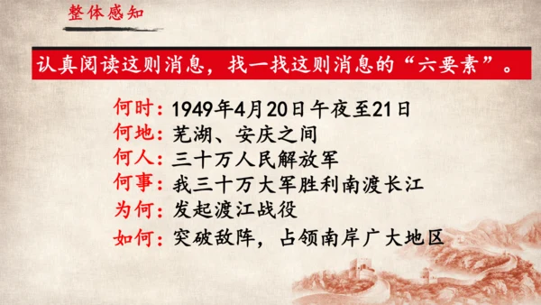 1. 消息二则-《我三十万大军胜利南渡长江》课件(共29张PPT)