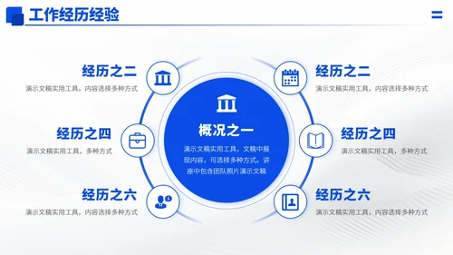 蓝色高端简历求职面试PPT模板