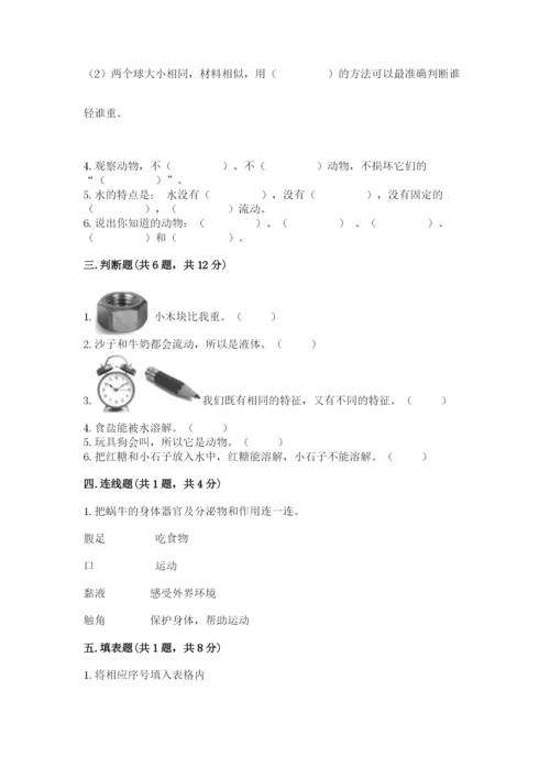 教科版一年级下册科学期末测试卷附答案【满分必刷】.docx