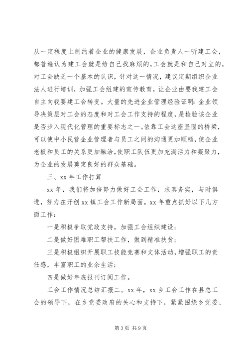 乡镇工会工作情况总结汇报两篇.docx