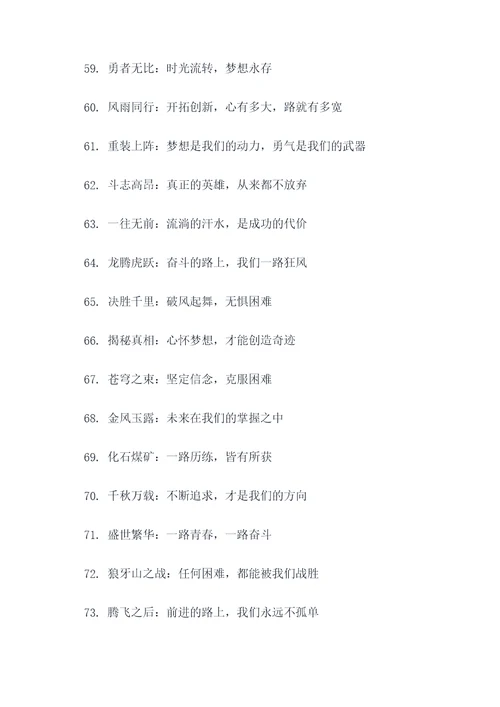 有意义的队名和口号霸气
