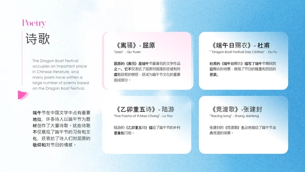粉绿色时尚创意端午节科普PPT模板