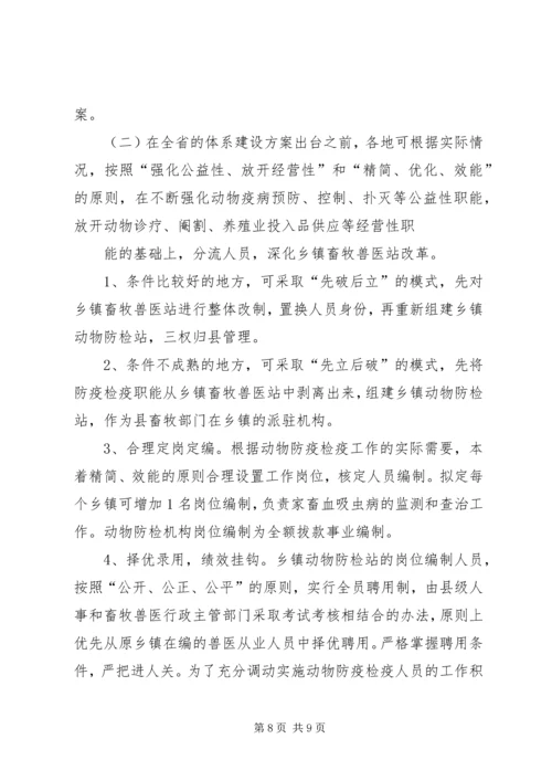 乡镇畜牧兽医站建设与改革情况的调查及思考.docx