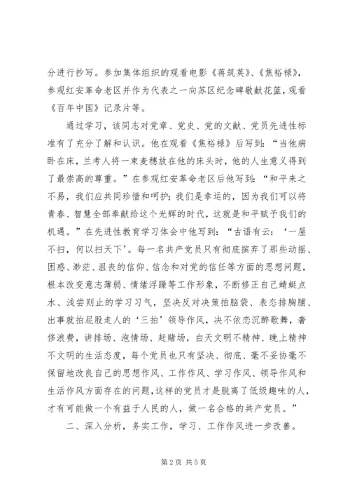 推荐某同志优秀党员的申报材料 (8).docx