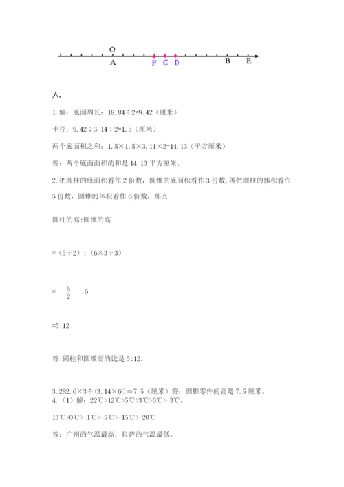 小学毕业班数学检测卷精品（综合题）.docx