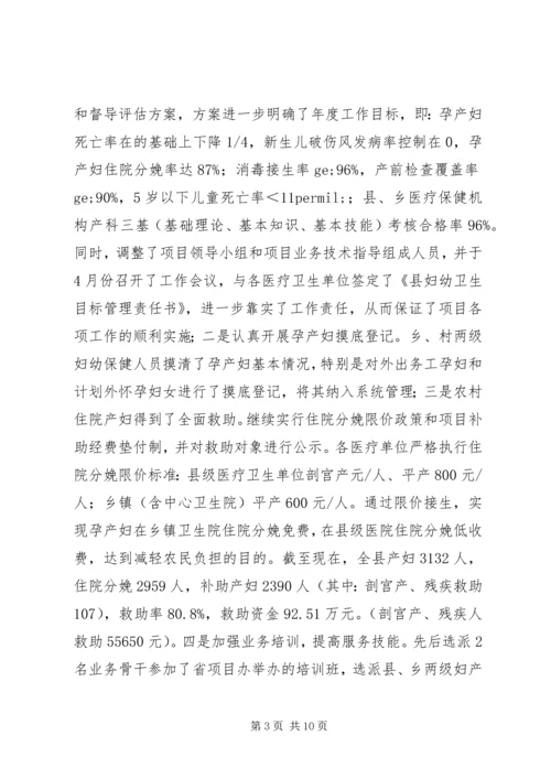 妇幼工作迎检汇报材料.docx