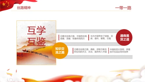 全新解读大气一带一路新丝绸之路PPT模板