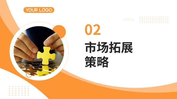 橙色商务风业绩提升策略与成果PPT模板