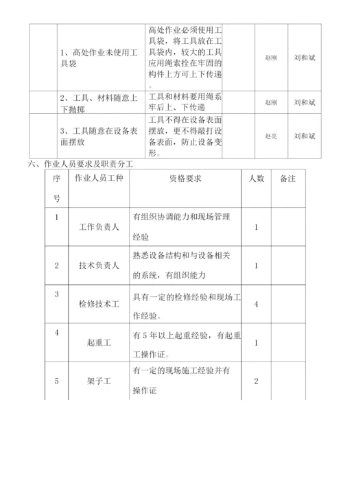 锅炉空气预热器维修检修作业指导书.docx