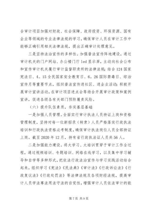 审计局XX年法治政府建设情况报告.docx