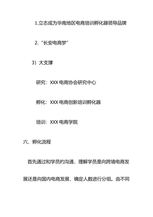 电商创新培训孵化器方案.docx