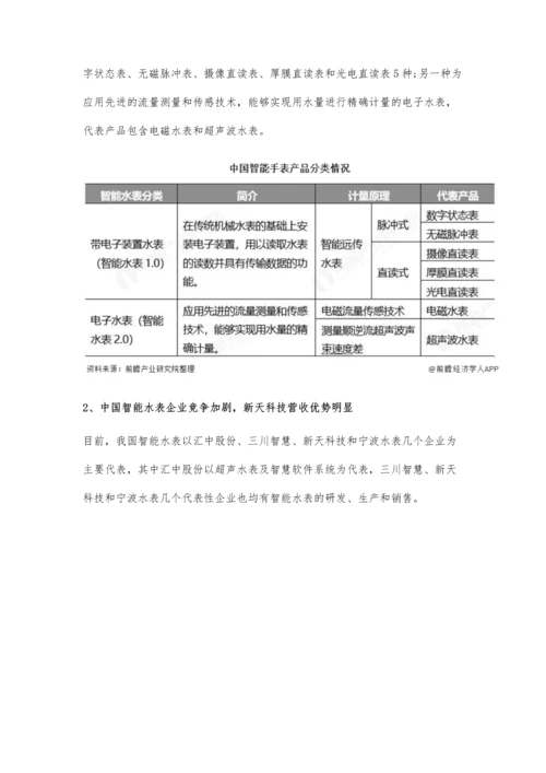 中国智能水表行业竞争格局及发展趋势分析-水表智能化将成为产品主要需求.docx