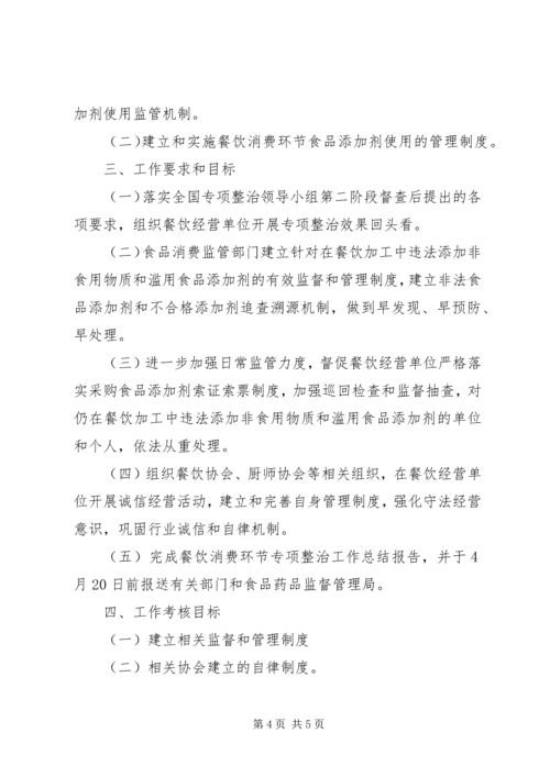 食品添加剂专项整治实施方案 (3).docx