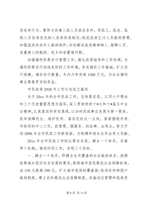 民政局20XX年工作计划范本 (3).docx