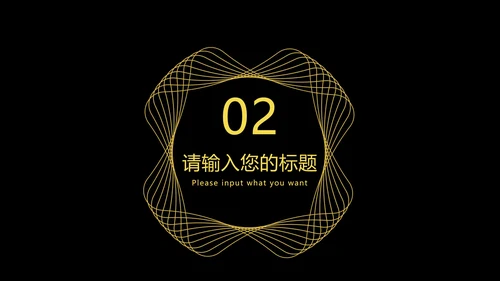 高级黑金工作总结汇报PPT模板