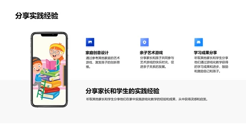 艺术教学游戏化实践PPT模板