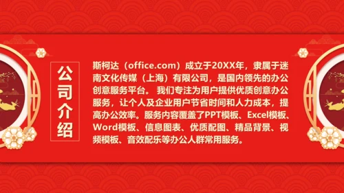 新春大拜年，年拜会通用PPT模板