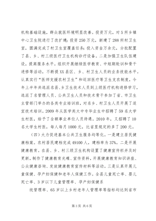 县深化医药卫生体制改革进展情况报告 (4).docx