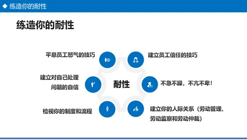 企业培训之员工关系处理技巧PPT模板