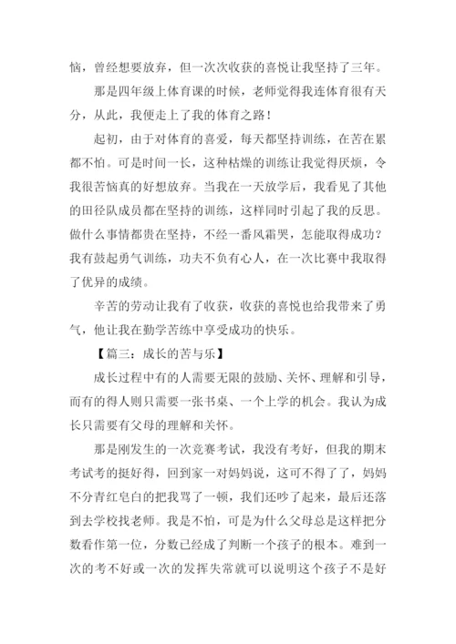 我的苦与乐作文300字.docx