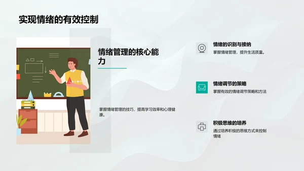 高效学习的情绪管理PPT模板