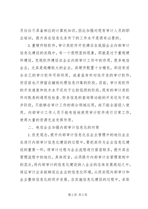 信息化下的电信企业内部审计.docx