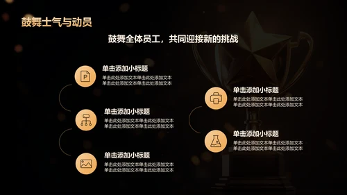 黑色黑金风表彰庆典PPT模板