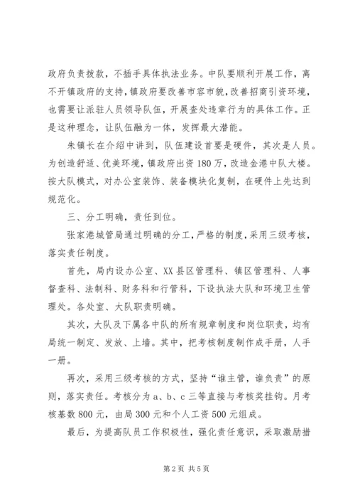 学习张家港城市管理局经验的心得体会 (3).docx