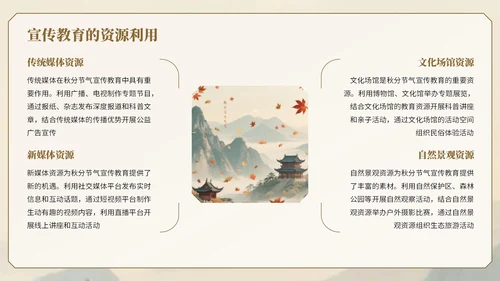 棕色中国风秋分节气知识宣传PPT