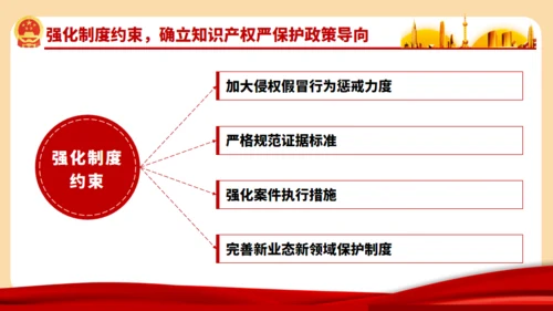 强化知识产权保护的意见通用PPT模板